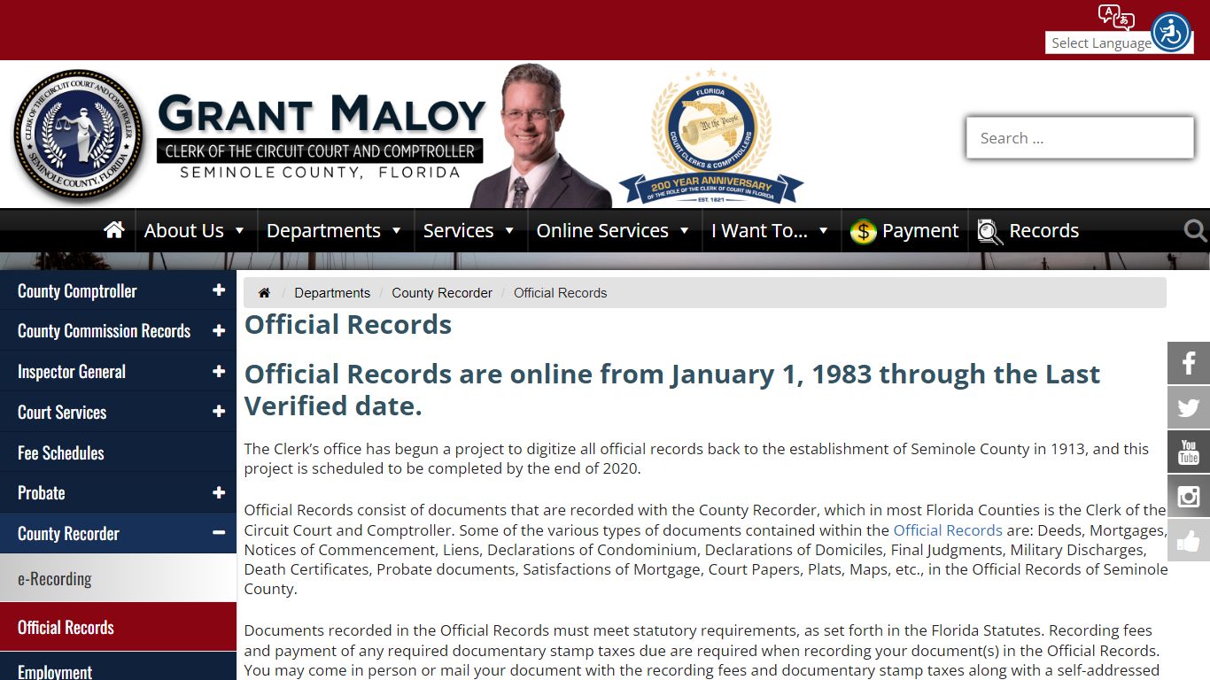 Official Records - Seminole County Clerk of the Circuit ...